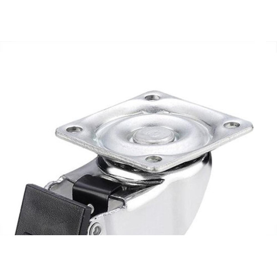 Rodizio Perkon Poliuretano Base Giratorio Transparente Com Trava 35Mm 1241 Rodizio Perkon Poliuretano Base Giratorio Transparente Com Trava 35Mm 1241