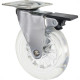 Rodizio Perkon Poliuretano Base Giratorio Transparente Com Trava 100Mm 1244 Rodizio Perkon Poliuretano Base Giratorio Transparente Com Trava 100Mm 1244