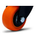 Rodizio Colson Polietileno Base Giratoria Laranja Sem Trava 41Mm Rodizio Colson Polietileno Base Giratoria Laranja Sem Trava 41Mm