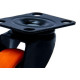 Rodizio Colson Polietileno Base Giratoria Laranja Sem Trava 41Mm Rodizio Colson Polietileno Base Giratoria Laranja Sem Trava 41Mm