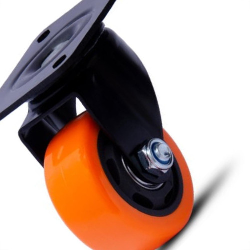 Rodizio Colson Polietileno Base Giratoria Laranja Sem Trava 75Mm Rodizio Colson Polietileno Base Giratoria Laranja Sem Trava 75Mm