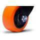 Rodizio Colson Polietileno Base Giratoria Laranja Sem Trava 75Mm Rodizio Colson Polietileno Base Giratoria Laranja Sem Trava 75Mm