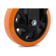 Rodizio Colson Polietileno Base Giratoria Laranja Sem Trava 125Mm 