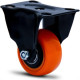 Rodizio Colson Polietileno Base Fixa Laranja Sem Trava 41Mm Rodizio Colson Polietileno Base Fixa Laranja Sem Trava 41Mm