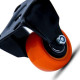 Rodizio Colson Polietileno Base Fixa Laranja Sem Trava 41Mm Rodizio Colson Polietileno Base Fixa Laranja Sem Trava 41Mm