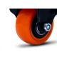 Rodizio Colson Polietileno Base Fixa Laranja Sem Trava 41Mm Rodizio Colson Polietileno Base Fixa Laranja Sem Trava 41Mm