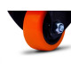 Rodizio Colson Polietileno Base Fixa Laranja Sem Trava 75Mm 