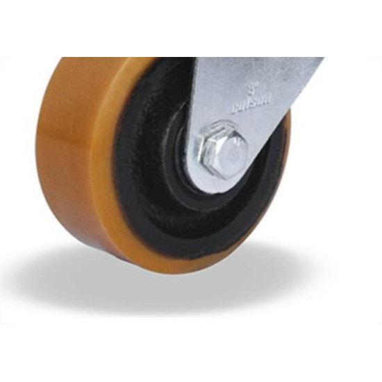 Rodizio Para Carrinho Colson Ferro Base Giratoria Sem Trava 75Mm Rodizio Para Carrinho Colson Ferro Base Giratoria Sem Trava 75Mm
