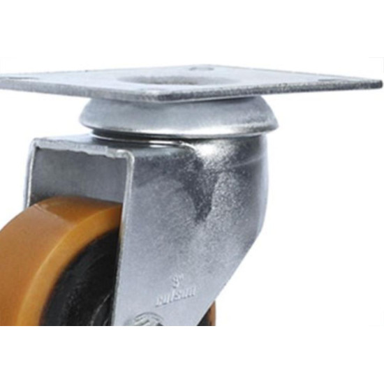 Rodizio Para Carrinho Colson Ferro Base Giratoria Sem Trava 75Mm Rodizio Para Carrinho Colson Ferro Base Giratoria Sem Trava 75Mm