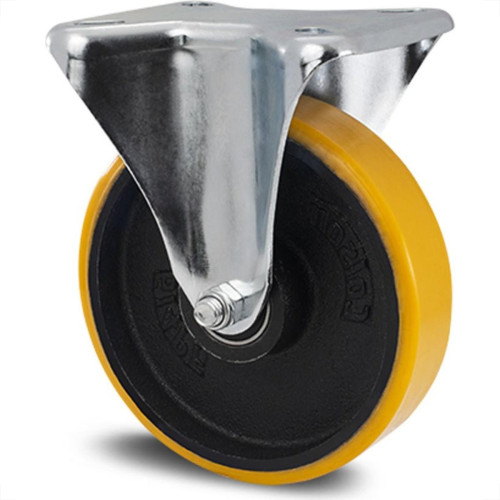 Rodizio Para Carrinho Colson Ferro Base Fixa Sem Trava 125Mm Rodizio Para Carrinho Colson Ferro Base Fixa Sem Trava 125Mm