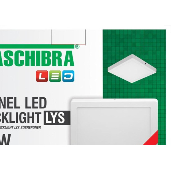 Plaf.Led Tasch.Lys Ext.Qd.18W 3000K 22Cm