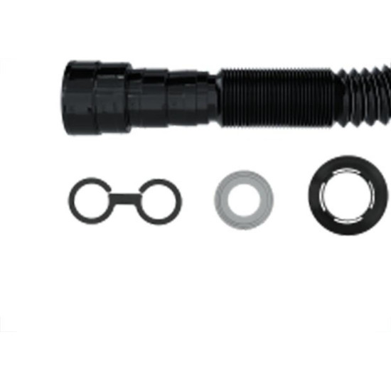 Sifao Pvc Flexivel Blukit Com Arruela Pvc 1,1M Preto 030141-425 Sifao Pvc Flexivel Blukit Com Arruela Pvc 1,1M Preto 030141-425