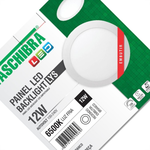 Luminaria Led Plafon Taschibra Lys Embutir Redondo 12W 6500K 16,5Cm Luminaria Led Plafon Taschibra Lys Embutir Redondo 12W 6500K 16,5Cm