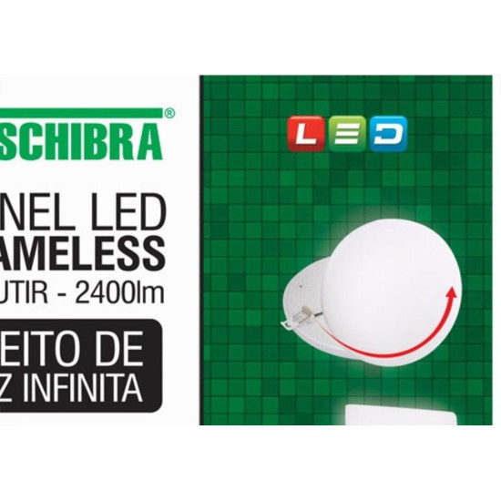 Luminaria Led Plafon Taschibra Frameless Borda Infinita Embutir Quadrado 24W 3000K 17Cm Luminaria Led Plafon Taschibra Frameless Borda Infinita Embutir Quadrado 24W 3000K 17Cm