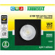 Spot Led Taschibra Alltop Embutir Quadrado Preto 5W 3000K Spot Led Taschibra Alltop Embutir Quadrado Preto 5W 3000K