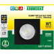Spot Led Taschibra Alltop Embutir Quadrado Preto Par20 7W 3000K