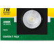 Spot Led Taschibra Alltop Embutir Quadrado Preto Par20 7W 3000K