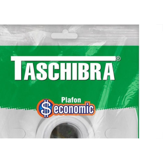 Plafonier Pvc Taschibra Branco Redondo Soquete Pvc E27 -01