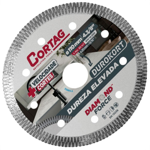 Disco Diamantado Cortag Turbo Durokort Seguimentado Seco 110Mm 60668 Disco Diamantado Cortag Turbo Durokort Seguimentado Seco 110Mm 60668