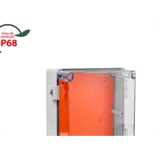Caixa Passagem Pvc Rohdbox Completa Ip68 Transparente 250X200X130 888191 Caixa Passagem Pvc Rohdbox Completa Ip68 Transparente 250X200X130 888191