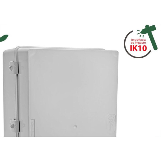 Quadro Comando Rohdbox Completo Ip68 Cinza 450X300X200 888264 Quadro Comando Rohdbox Completo Ip68 Cinza 450X300X200 888264