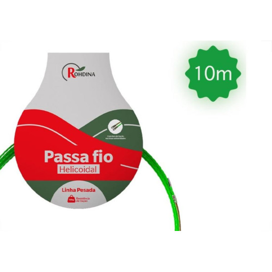 Passa Fio Helicoidal Rohdina 10M Pesada Passa Fio Helicoidal Rohdina 10M Pesada