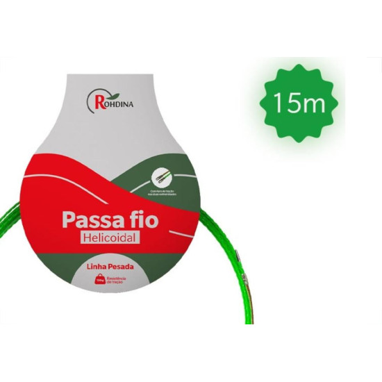 Passa Fio Helicoidal Rohdina 15M Pesada Passa Fio Helicoidal Rohdina 15M Pesada