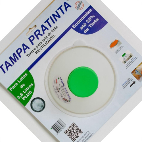 Tampa Para Tinta Pratinta Fechamento Plus 3,6L T3,6P Tampa Para Tinta Pratinta Fechamento Plus 3,6L T3,6P
