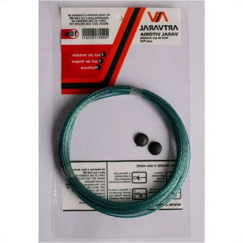 Varal Aco Vitoria Revestido Pvc 10M X1,65 1.01.002 Varal Aco Vitoria Revestido Pvc 10M X1,65 1.01.002