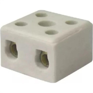 Conector Porcelana Asantos 2 Polos 6Mm 2203