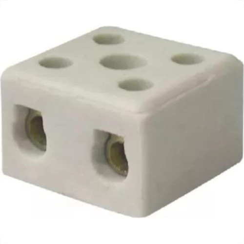 Conector Porcelana Asantos 2 Polos 6Mm 2203
