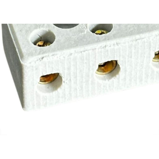 Conector Porcelana Asantos 3 Polos 16Mm 2222