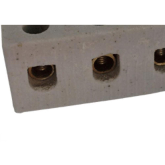 Conector Porcelana Asantos 3 Polos 6Mm 2218