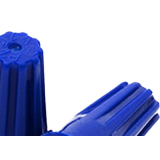 Conector Torcao Santos Ate 4,5Mm Azul Com 5 Pecas 2702