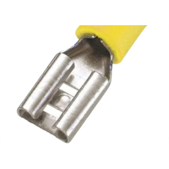 Pre-Isolado Asantos Femea 4,0/6,0 Amarelo Com 10 Pecas 1866 Pre-Isolado Asantos Femea 4,0/6,0 Amarelo Com 10 Pecas 1866