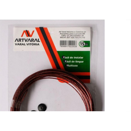 Varal Aco Vitoria Revestido Pvc 15M X1,65 1.01.003 Varal Aco Vitoria Revestido Pvc 15M X1,65 1.01.003