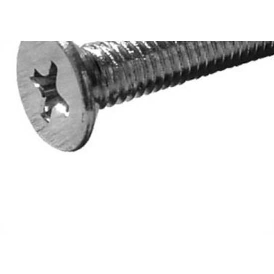 Parafuso Rosca Metrica Cabeca Chata Phillips Jomarca 05 X 12Mm Com 100 Pecas 08734 - Kit C/5 