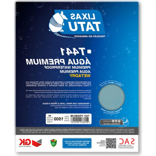 Lixa Dagua Tatu 1500 Premium T44115001050 - Kit C/50 Lixa Dagua Tatu 1500 Premium T44115001050 - Kit C/50