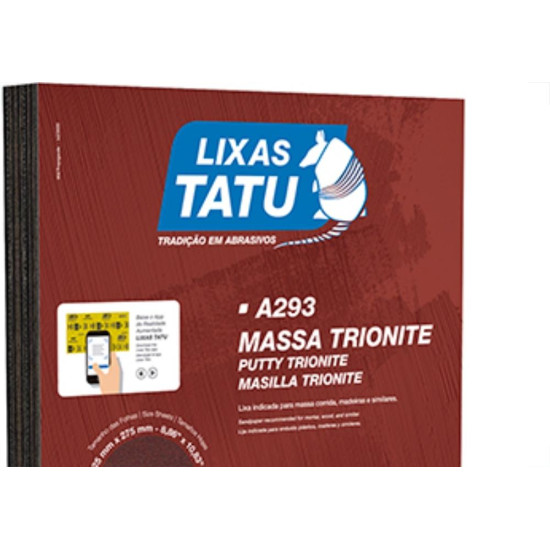 Lixa Massa Tatu 100 Trionite A29301000050 - Kit C/50 Lixa Massa Tatu 100 Trionite A29301000050 - Kit C/50