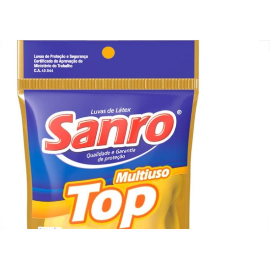 Luva Sanro Forrada Amarela Tam.G Par