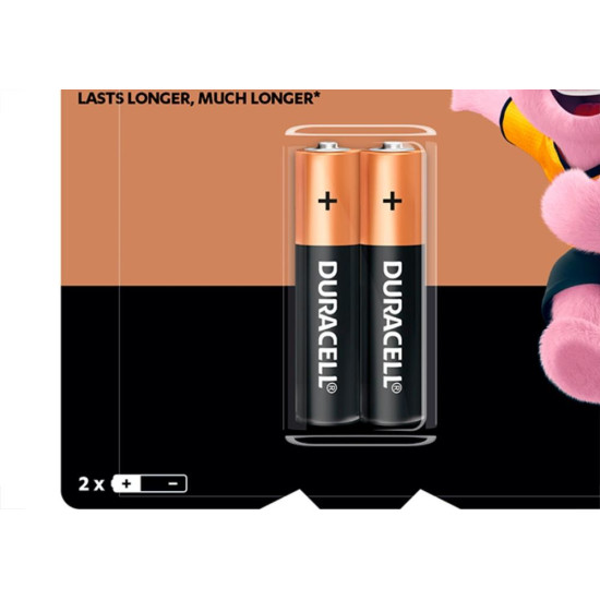 Pilha Duracell Alcalina Palito Aaa Cartela 2Pecas Pilha Duracell Alcalina Palito Aaa Cartela 2Pecas