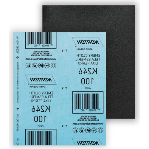 Lixa Ferro Norton 100 K246 - Kit C/25 Lixa Ferro Norton 100 K246 - Kit C/25