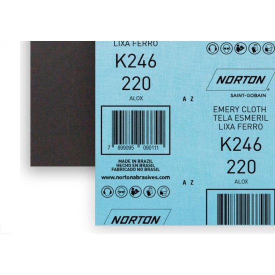 Lixa Ferro Norton 220 K246 - Kit C/25