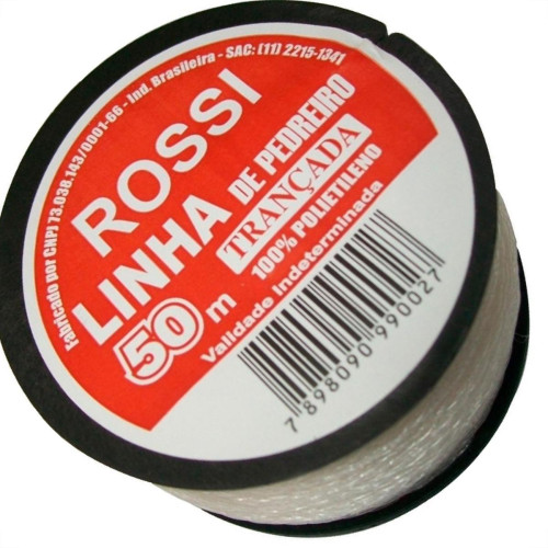 Linha Pedreiro Trancada Rossi 50M - Kit C/12 Linha Pedreiro Trancada Rossi 50M - Kit C/12