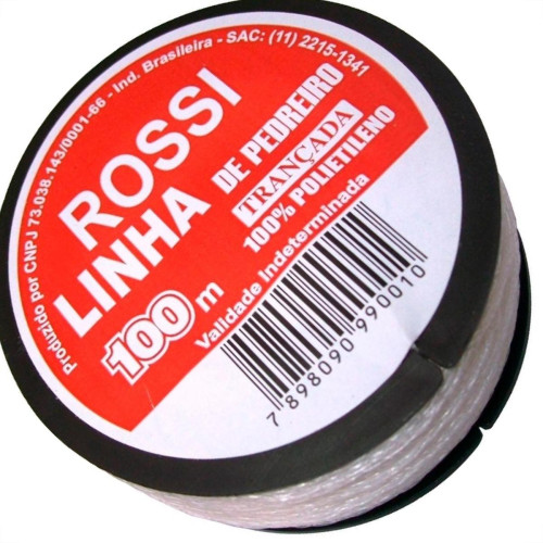 Linha Pedreiro Trancada Rossi 100M - Kit C/12