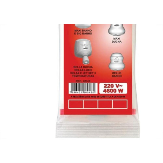 Resistencia Lorenzetti Ducha/Torneira 220V 4500W 055B Resistencia Lorenzetti Ducha/Torneira 220V 4500W 055B