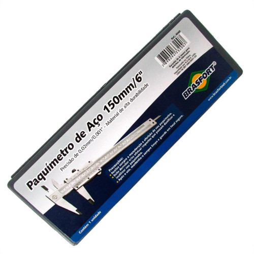 Paquimetro Brasfort Aco 150 X 0,02Mm 8069 Paquimetro Brasfort Aco 150 X 0,02Mm 8069