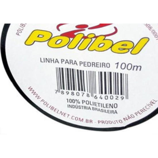 Linha Pedreiro Trancada Polibel 100M 29 - Kit C/12