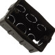Caixinha Luz Plastica 4X2 Pial/Legrand Preta 689044 - Kit C/32 Caixinha Luz Plastica 4X2 Pial/Legrand Preta 689044 - Kit C/32