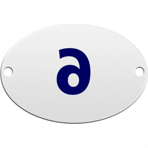 Numero Oval Pvc Caiado 6/9 - Kit C/25